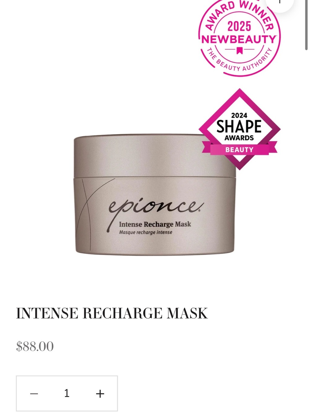 Epionce Intense Recharge Mask - NIB
